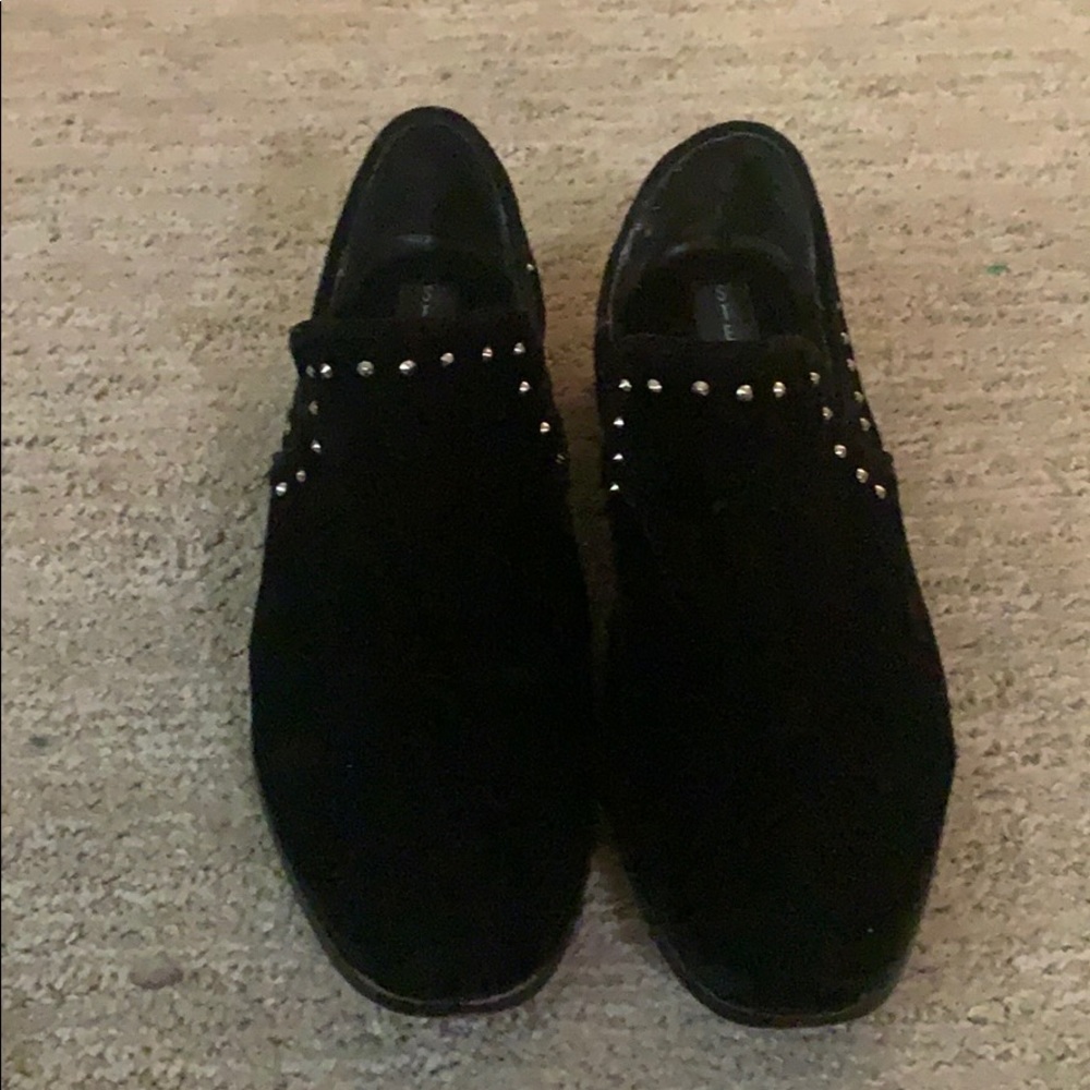 Steve Madden velvet black loafers size 7 1/2